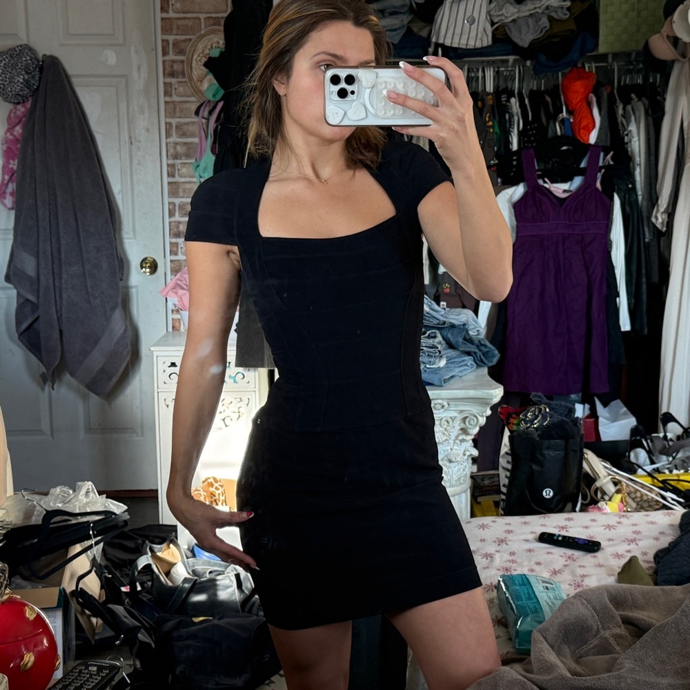 Vintage TADASHI bandage dress Xs